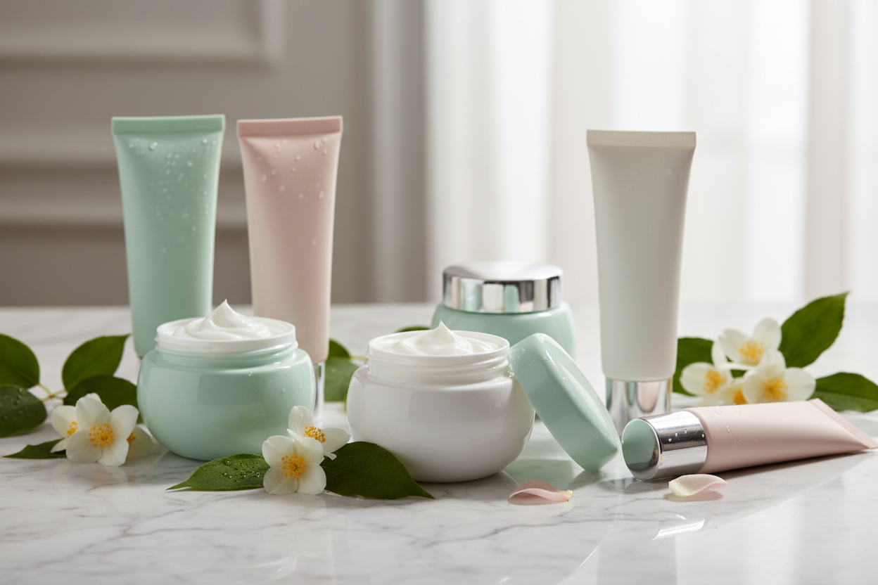 photo de creme soin visage corps 